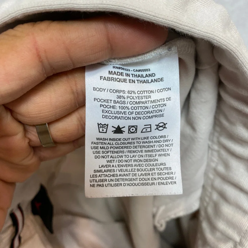 Jordan Flight Sweatpants Mens Small Beige Fleece Joggers Tapered Leg